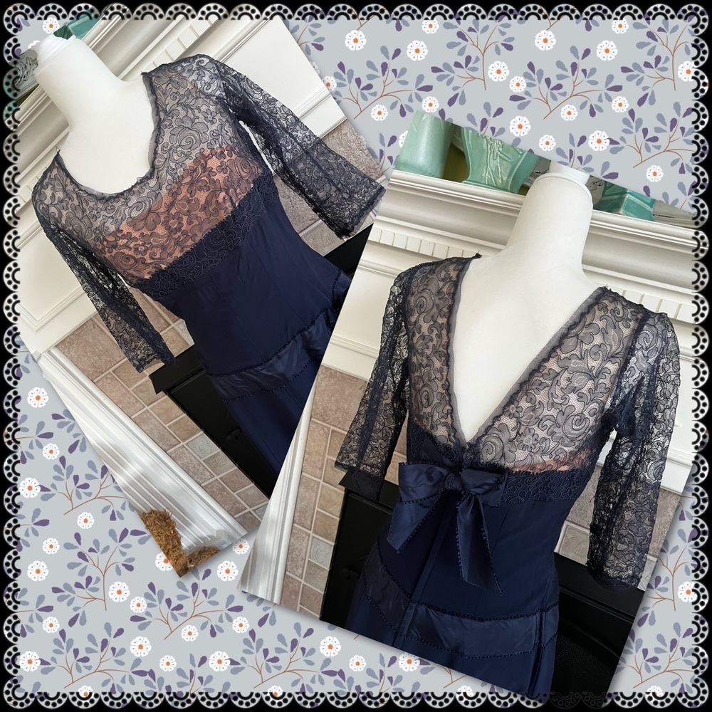 Vintage Paul Parnes party dress, size S/M - Picture 5 of 5